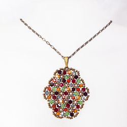 Pendant 65cm - Priscilla Oval-Bronze Chain - Pendant 65cm - Laiton bronze